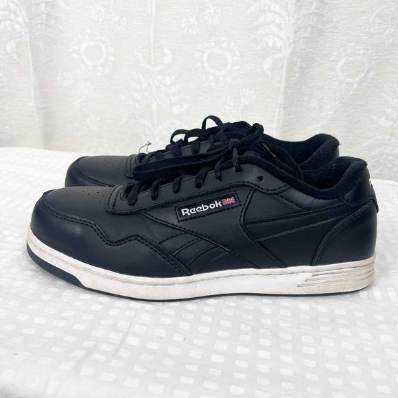 Reebok Club Memt Work SD10 Comp Toe black leather sneaker - Picture 1 of 10